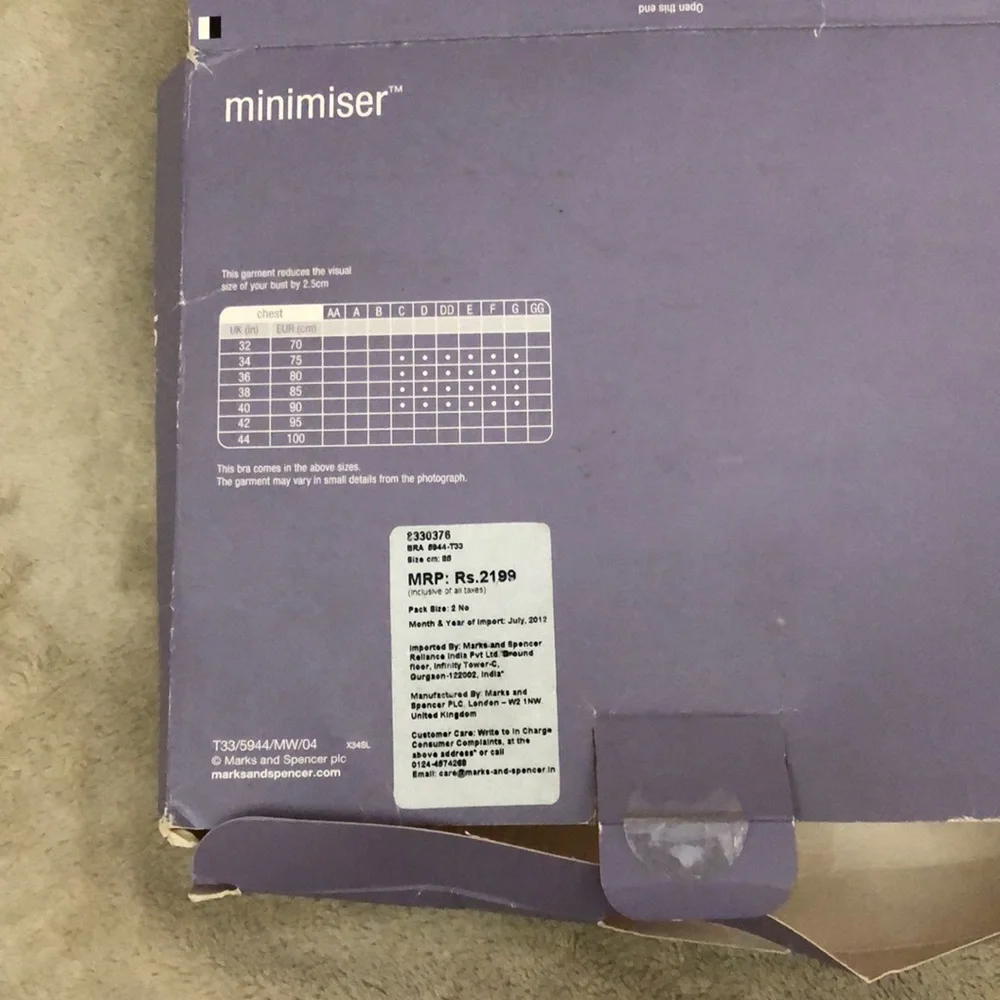 M&S Underwired 2 pack bra - Picture 6 of 7